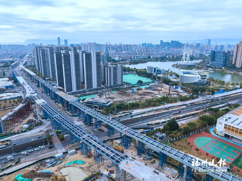 前横路快速化改造工程整体施工过半